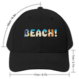 BEACH! Baseball Cap Golf Wear Sunscreen tea Hat Snap Back Hat Women Hats Men's