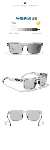 KDEAM Oversized Sunglasses Polarized Photochromic Lenses Night Vision Goggles Designed For Both Men And Women Large Glasses