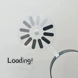 Brain Loading Hair Band Hairpin Women Funny Rotatable Simple Cute Headband Festival Party Decoration Prank Hair Accessories