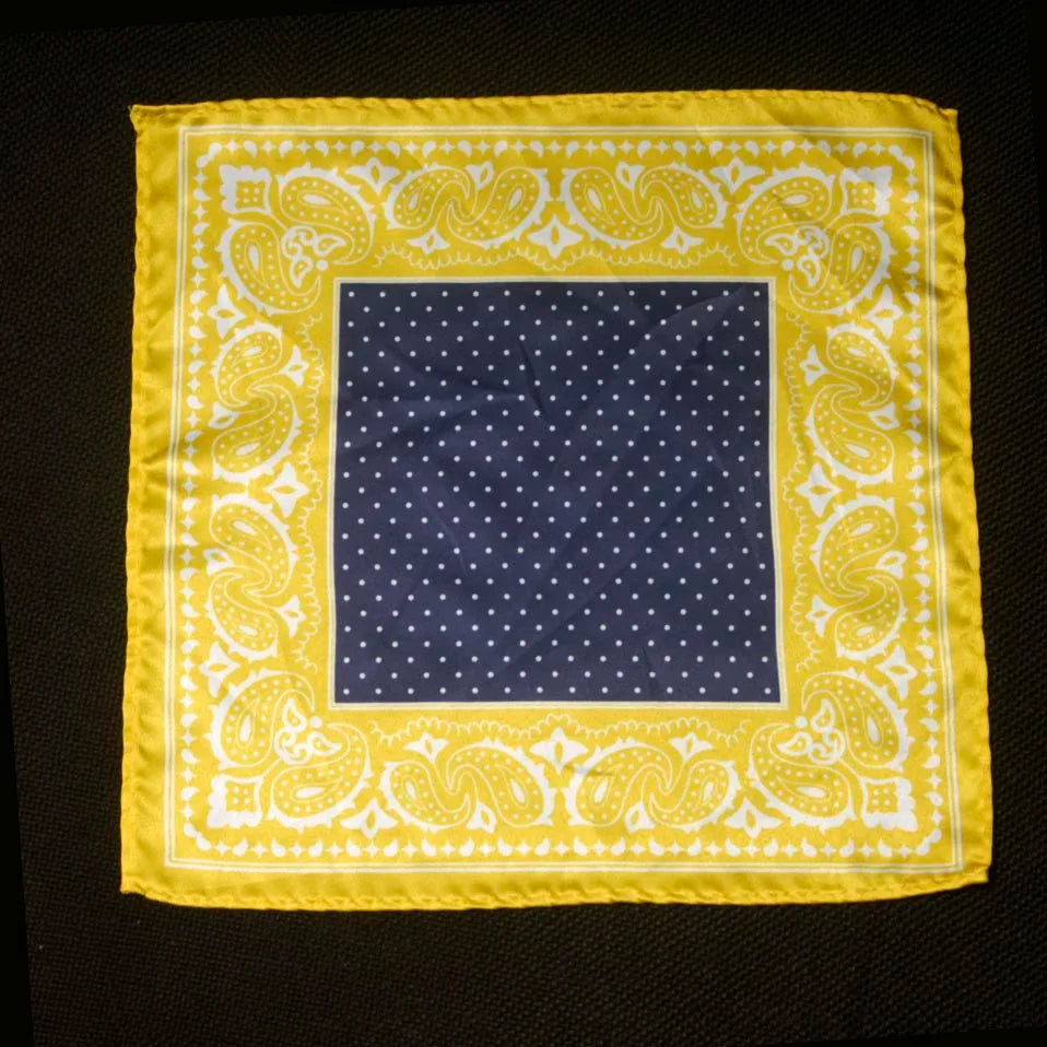 Mouchoir de poche de luxe pour homme, accessoire en soie, mouchoir de poche, foulard de poche, motif cachemire, pois, fête, mariage, bal de promo