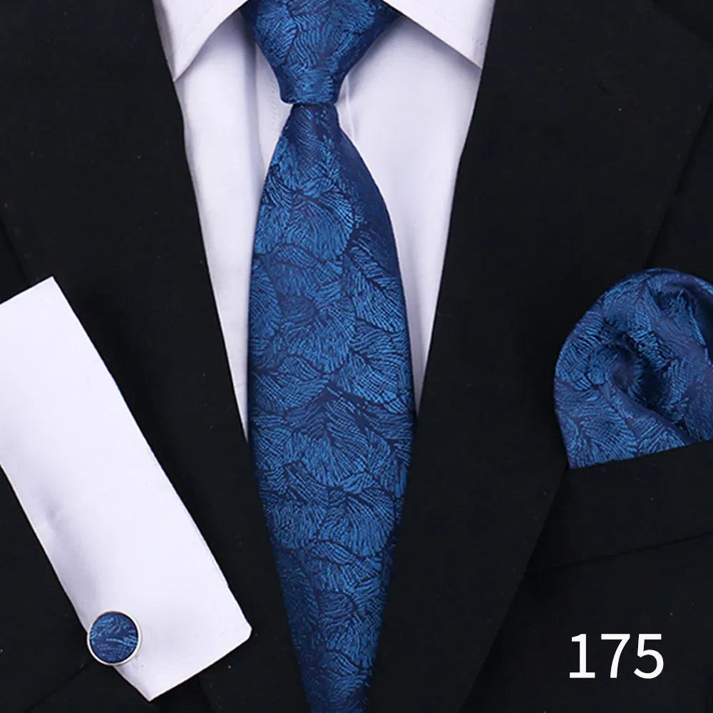 Cravate pour homme classique à carreaux, mouchoirs, cravate rouge, boutons de manchette pour homme, chemisier, affaires, mariage, accessoires, collier pour femme, cadeau pour homme