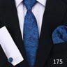 Cravate pour homme classique à carreaux, mouchoirs, cravate rouge, boutons de manchette pour homme, chemisier, affaires, mariage, accessoires, collier pour femme, cadeau pour homme