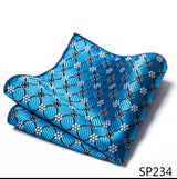Vangise Brand Newest style  Silk Hanky Man Floral Gray Fit Business lover's day Pocket Square Handkerchiefs