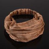 White Hair Elastic Hair Band Sequin Shiny Cloth Mother Hair Hoop Women Headband Korean Headwear Wide Hair Band Mesh Hairbands