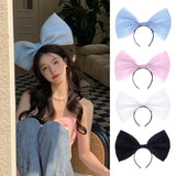 Pink Black big Bow Knot Hairbands Hairpin for Women Girls Hair Accessories Hair Band Ties Headbands for Children Headdress