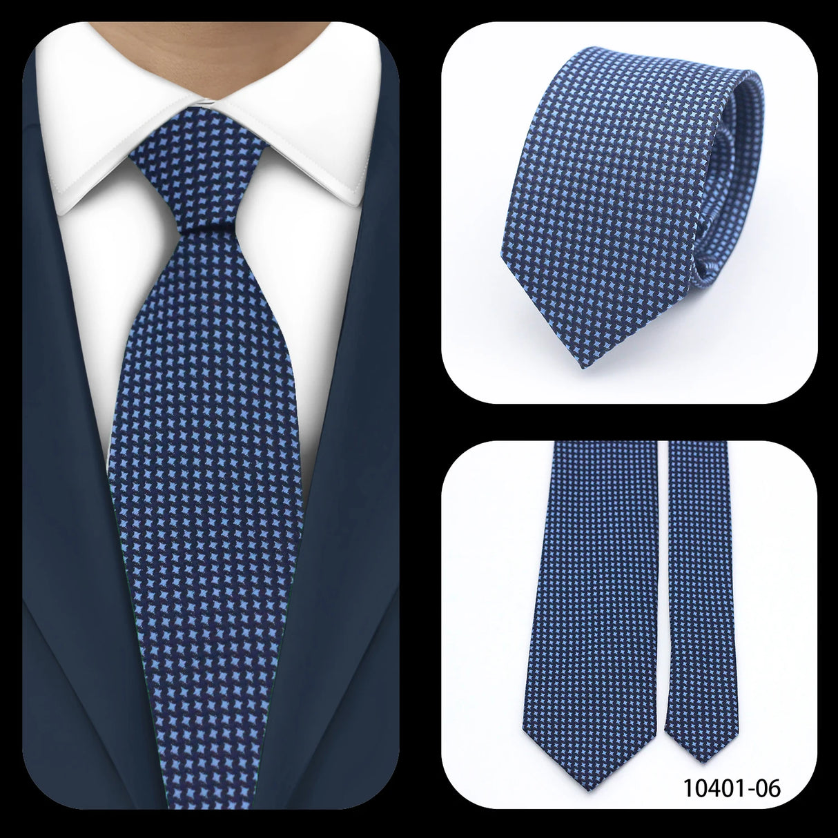 Cravates élégantes à pois pour hommes LYL 7 cm, cravate de luxe avec imprimé géométrique, cadeau pour invités, accessoires de festival pour gentleman