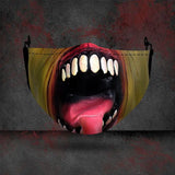 1 masque anti-poussière filtre adulte grande bouche masques faciaux 3D mascara Halloween masculin réutilisable lavable masque de clown mascara divertida