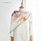 2022 neue 100% echt seide twill schals frühling herbst kopf schals frauen natürliche seide 90x90 platz hijab schal damen