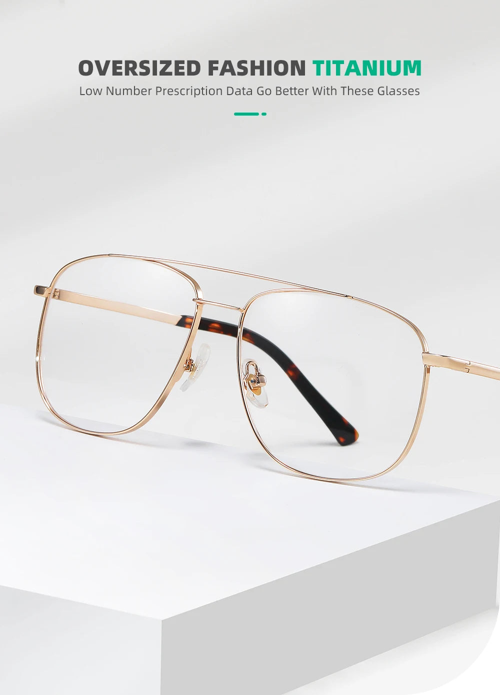 Pure Titanium Eyeglass frames Men Ultralight Square Men's Glasses Frames Business Decorative Eyewear Titanium Fake Eyepieces Men