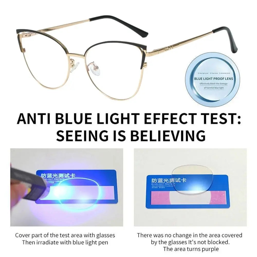 Blue Light Blocking Glasses for Women Fashion Office Optical Spectacle Computer Glasses Blue Ray Blocking Eye Protection Eyewear