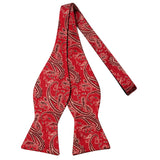Hi-Tie Ensemble nœud papillon en soie pour homme, mouchoir et boutons de manchette, bleu, rouge, or, noir, blanc, jacquard, nœud papillon, mariage, affaires