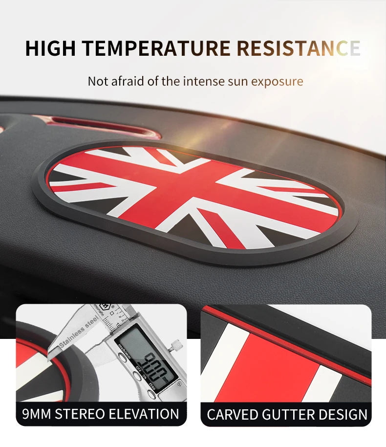 For Mini Cooper S JCW F56 F60 R56 R60 F65 F66 U25 Universal Car Dashboard Non Slip Mat Pads Automotive Interior Decorations