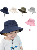 Polyester Material Sunscreen Hat Fashion and Trendy Outdoor Outing Street Shade Hat for Children