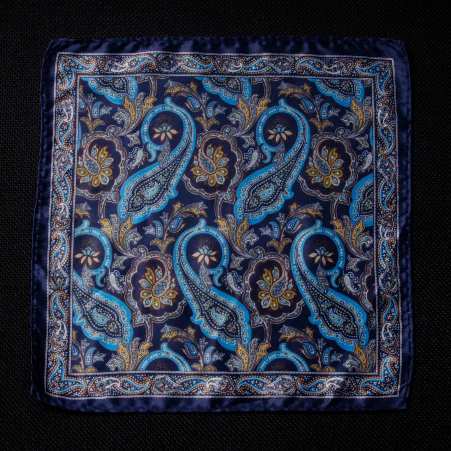 Mouchoir de poche de luxe pour homme, accessoire en soie, mouchoir de poche, foulard de poche, motif cachemire, pois, fête, mariage, bal de promo