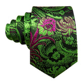 Ensemble élégant de cravates et boutons de manchette en soie à fleurs multiples pour homme, cravate jacquard à fleurs pour mariage, entreprise, fête, événement, Barry.Wang