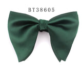 New Solid Bow Tie For Men New Wedding Bowtie Adjustable Oversize Bow tie For Wedding Groom Big Bow ties Butterfly Men's Gifts