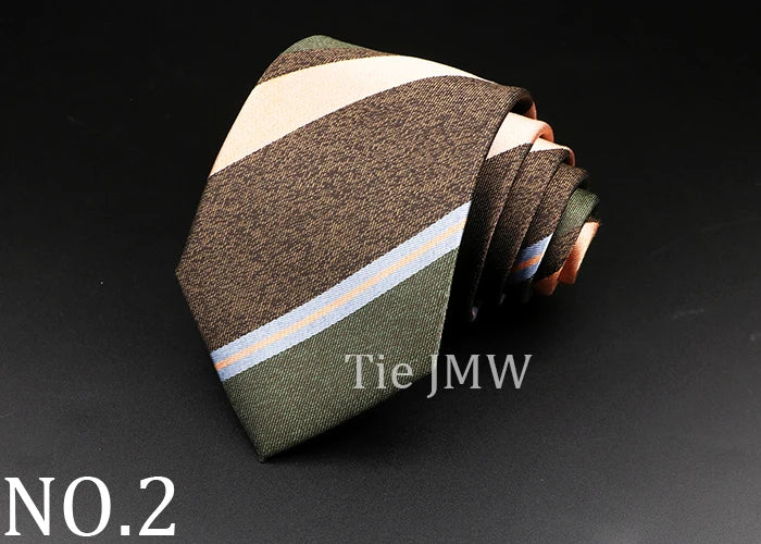 Cravate rayée pour homme, motif cachemire floral, marron et gris, idéale pour les loisirs, les affaires, le quotidien, les mariages, les fêtes, les accessoires, cadeau