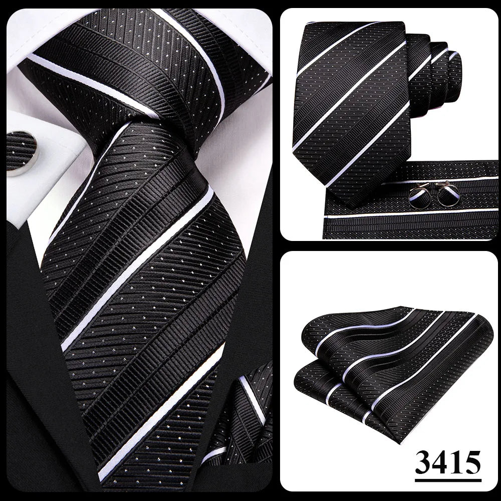 Hi-Tie Cravate de mariage en soie pour homme, motif cachemire, couleur unie, rose, corail, design tendance, qualité, mouchoir, bouton de manchette, fête d'affaires