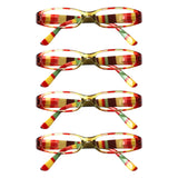 Blue Light Blocking Reading Glasses Spring Hinged Women with Striped Flower Frame Computer Goggle Reader Eyeglasses 0~+4.0