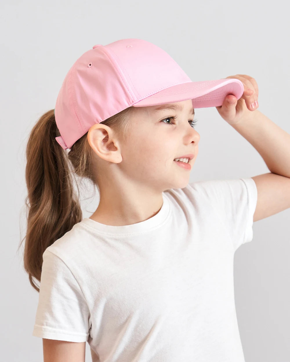 Fashion High Ponytail Kids Boy Hat Sun Hats Baseball Caps Adjustable Solid Color Print Travel Caps Baby Children Peaked Caps Hat