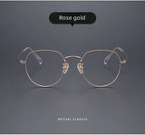 DIEDIESEE New Anti Blue Light Men's And Women's Titanium Frame Can Be Paired With Myopia Optical Prescription Glasses Frame 1901