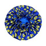 Bonnet de nuit double épaisseur en satin soyeux pour femme, grand bonnet réversible doublé de satin, couvre-chef pour la nuit, accessoires pour cheveux