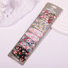 Lot de 10 barrettes à cheveux en forme de goutte d'eau, 5,6 cm, avec broderie imprimée, pour filles mignonnes, épingles à cheveux, couvre-chefs, accessoires pour cheveux pour enfants