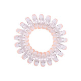 Telephone Wire Elastic Clear Hair Bands Plastic Spring Gum For Hair Ties No Crease Coil Hair Tie Ponytail Hair Accessories