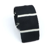 Cravate en tricot pour homme, tendance, fine, rayée, tissée, tricotée, colorée, chaude, design, idée cadeau