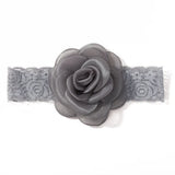 1Pc Baby Nylon Headscarf Astique Suitable Newborn Girl Flower Handmade Headband Elastic Hairband Turban Toddler Hair Accessories