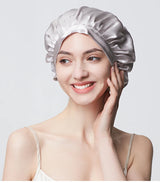 Pure Silk Hair Bonnets For Women Sleeping Cap Luxury Natual Silk Sleep Cap Night Bonnet Caps Hair Protection Turban Head Wraps