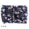 Printed Wide Elastic Headband Pilates Yoga  Running Cycling Hairband Turban Makeup Hair Hoop Makeup Headwrap for Women Girl
