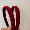 2pc European and American Red Black Velvet Headband Women Girls Hair Bands Elegant Hairband for Holiday Party Hair Accessories