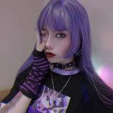 Anime Women Girls Hand Arm Warmer Fingerless Gothic Long Glove Wristband Arm Cover Long Sleeve Soft Striped Elbow Knitted Gloves