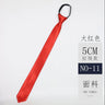 Cravate classique noire 8 cm, imitation soie, unie, pour homme, fermeture éclair, bleu et rouge, étroite, 5 cm, cadeau