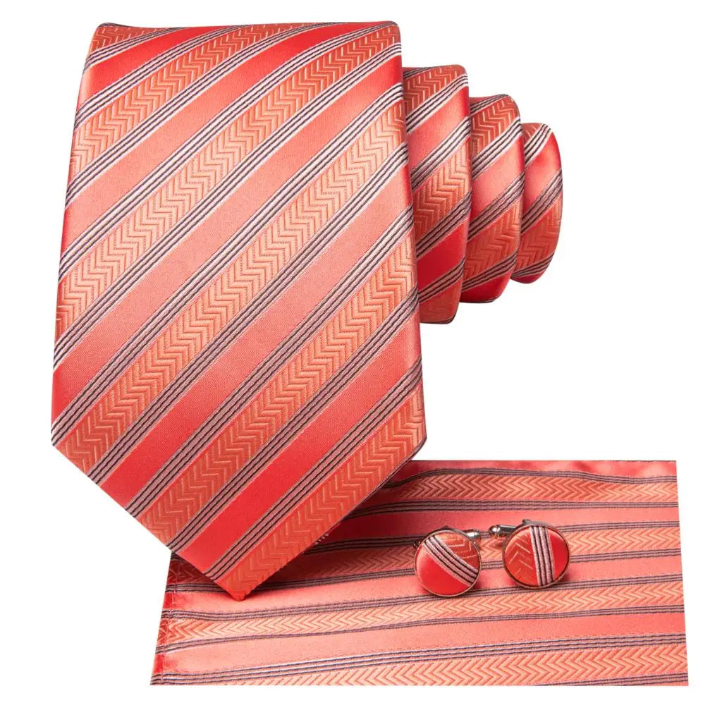 Cravates pour hommes 2023, nouvelle mode pour hommes, 8,5 cm, pochette, boutons de manchette, accessoires de mariage, créateur de cravates Hi-Tie, vente en gros