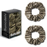 2PCS 3.5CM Mulberry Silk Scrunchies Women Grils Hair Ties for Hair Sleep No Damage Hairband Curly Hair Elastics Ponytail Holder