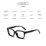 Oversized Square Glasses Women Large Frame Transparent Eyeglasses Anti Blue Light Glasses Over-the-counter Lenses and Glasses