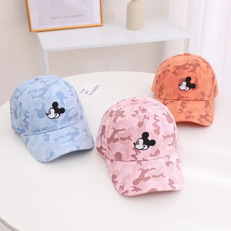 Casquette de baseball Mickey en coton pour enfants, offre spéciale, motif dessin animé, pour filles et garçons