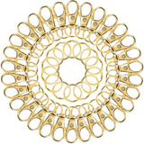 Lot de 100 mousquetons pivotants pour porte-clés, mousquetons à mousqueton pour porte-clés, bijoux, loisirs créatifs