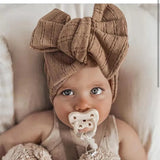 Baby Headband Hair Accessories Infant Girl Hairbands Bows Elastic Turbans for Newborn Babies Cotton Knitted Hair Band Baby Items