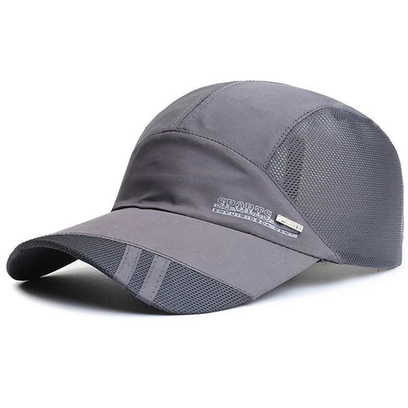 Casquette de baseball en maille pour homme et femme, chapeau de soleil avec visière, respirant, séchage rapide, pour l'extérieur, la pêche, la randonnée, la course à pied, le sport, tendance