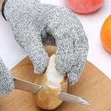 Schnittfeste Handschuhe der HPPE-Stufe 5 für die Küche und den Garten, Schnittfeste Strickhandschuhe, Dornenschutz, verschleißfeste Schneidehandschuhe für Glasbau