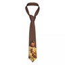 Cravate unisexe Christ et son chat en soie et polyester, 8 cm de large, motif Jésus, pour homme, accessoire de mariage ou de bureau