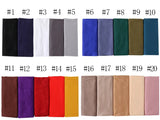Hijab en jersey de coton modal pour femme, long foulard musulman, châle uni doux, turban, couvre-chef, vêtements islamiques
