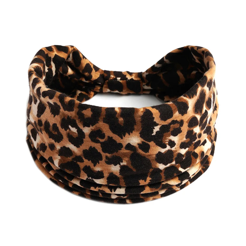 Bohemian Wide Cotton Stretch Headbands Women Headwrap Turban Headwear Bandage Hairbands Bandana Wide Headbands Hair Accessories