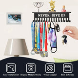 Sports Football Medal Display Metal Rack Hanger Holder Organizer Volleyball Basketball For Ribbons Medal Display