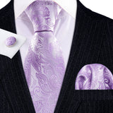 Ensemble élégant de cravates et boutons de manchette en soie à fleurs multiples pour homme, cravate jacquard à fleurs pour mariage, entreprise, fête, événement, Barry.Wang