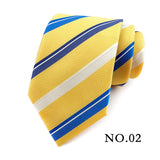 Cravate pour homme 8 cm, motif rayé, jacquard tissé, cravate Ascot, pour homme, pour fête de mariage