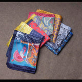 Mouchoir de poche de luxe pour homme, accessoire en soie, mouchoir de poche, foulard de poche, motif cachemire, pois, fête, mariage, bal de promo